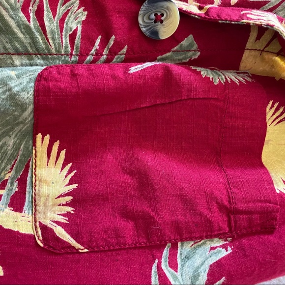 Free people Hawaiian print shorts romper button - Picture 8 of 8